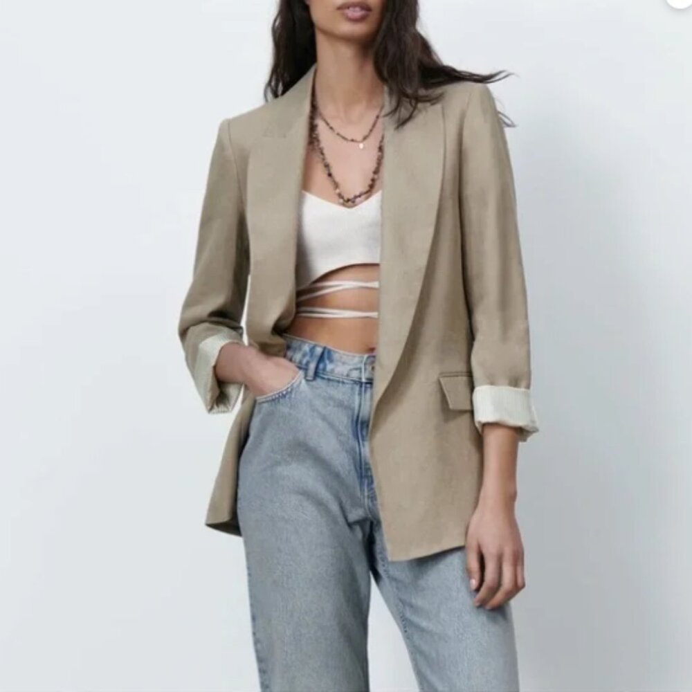 Zara Linen Blazer